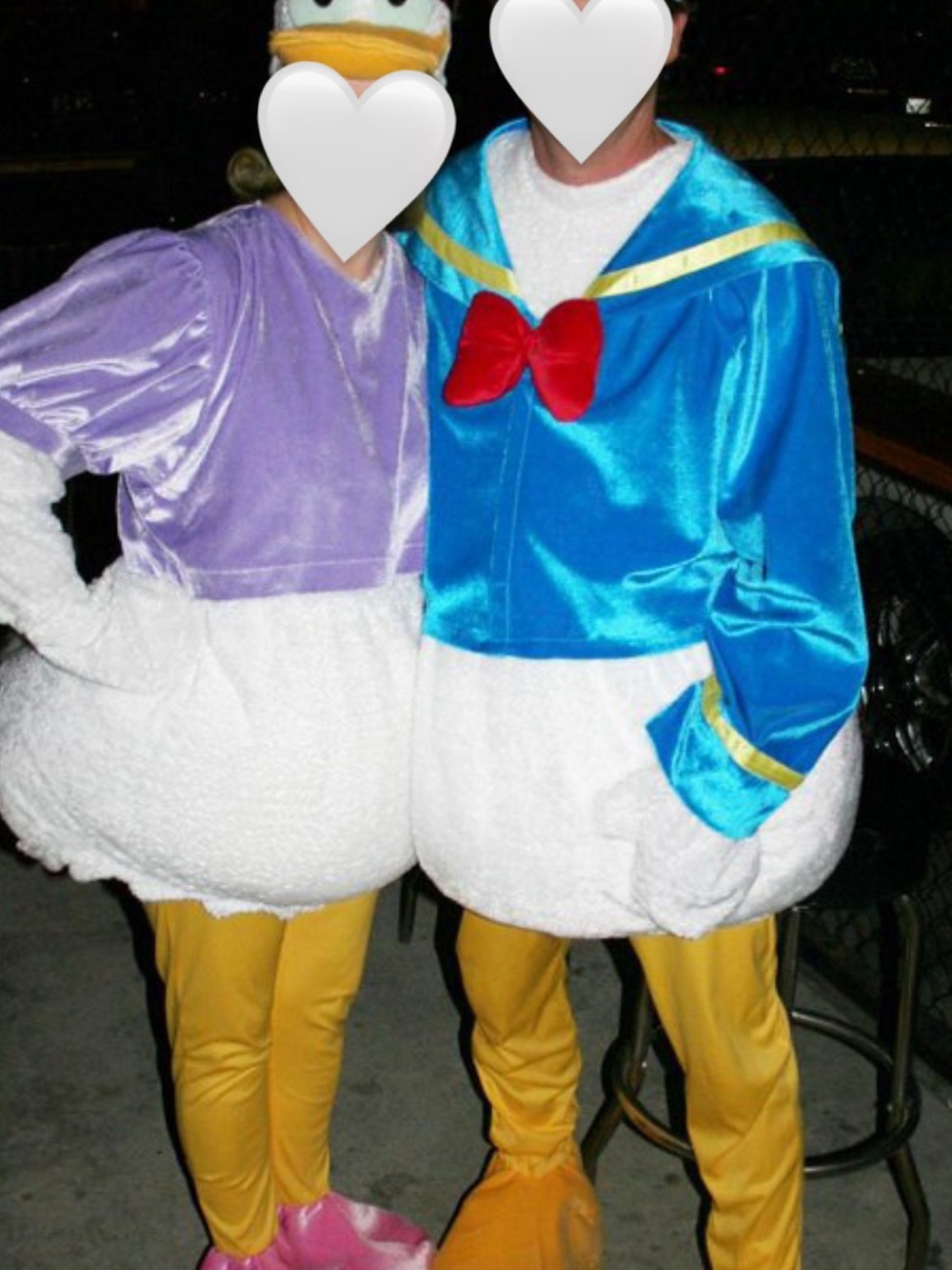 Vintage Disney Direct Donal Duck and Daisy Duck Couples Costume - Adult L & M